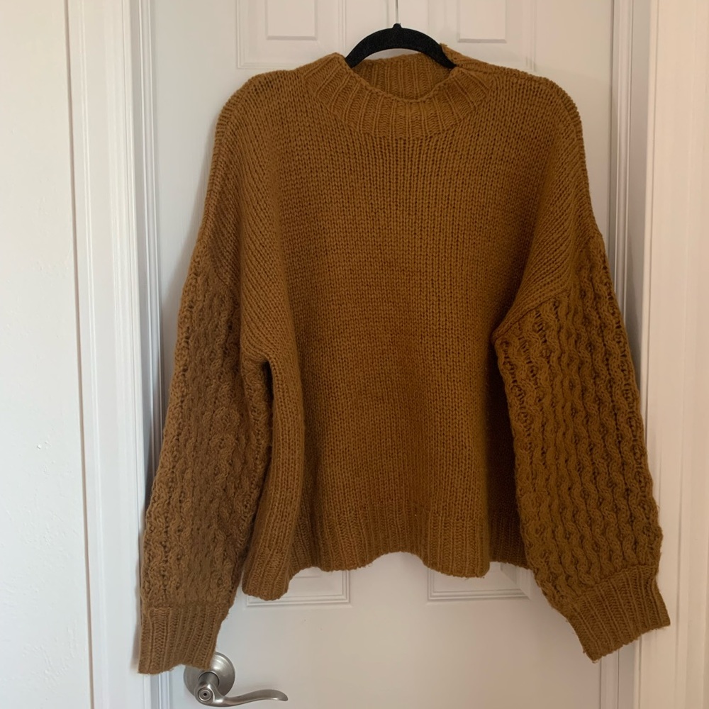 Forever21 Contemporary Plush Mock Neck Sweater